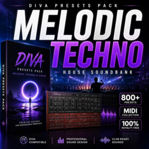 Diva Presets Pack Melodic Techno House Soundbank 800 Sounds MIDI Kit